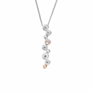 Clogau® Celebration Sterling Silver Drop Pendant with Topaz 3SMP2