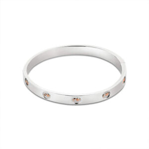 Clogau Insignia Sterling Silver Bangle 3STOLMNBG1