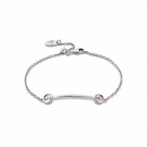 Clogau Insignia Sterling Silver Curve Bracelet 3STOL0226