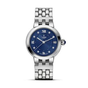 TUDOR Clair De Rose 34mm Blue Roman Dial Automatic Watch M35800-0010