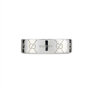 Gucci Silver Signature 6mm Ring YBC814720001