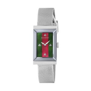 Gucci G-Frame Green and Red 34mm Quartz Watch YA147401