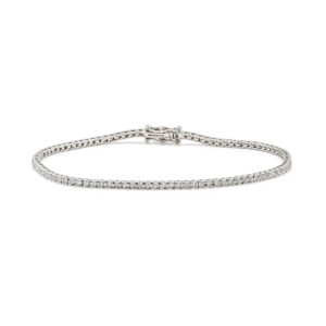 18ct White Gold Brilliant Diamond Mirage Line Bracelet .50cts