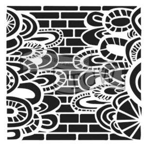 The Crafters Workshop 6x6 Stencil Brick Poetry