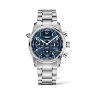LONGINES Spirit Chronograph Blue Dial Bracelet Watch L3.820.4.93.6