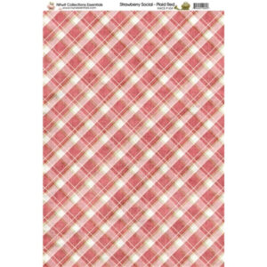 Nitwit Collections Essentials Ss Plaid Red Paper A4 Pack Of 10 Sheets
