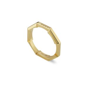 Gucci Link to Love 18ct Yellow Gold Ring 3mm YBC662194001