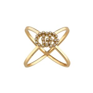 Gucci GG Running Ring 18ct Yellow Gold 11mm YBC582548001