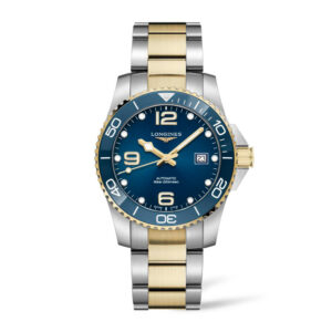 LONGINES HydroConquest Steel & Yellow Blue Dial Automatic Watch L3.781.3.96.7