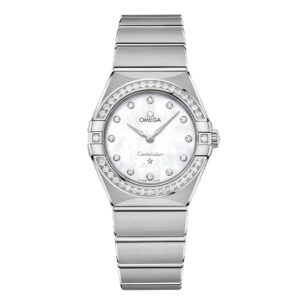 OMEGA Constellation 28mm MOP Diamond Dial Diamond Bezel 13115286055001