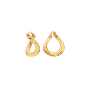 Hot Diamonds X Golden Edit Soul Twist Earrings DE660