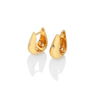 Hot Diamonds X Golden Edit Soul Huggie Earrings DE661
