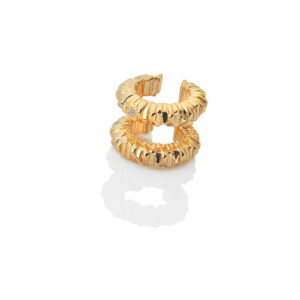 Hot Diamonds X Golden Edit Believe Double Ear Cuff DE669