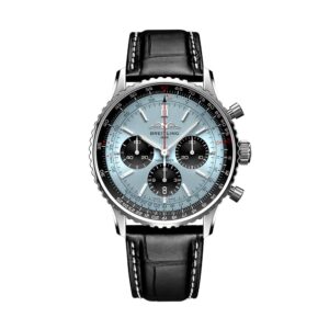 Breitling Navitimer B01 Ice Blue Chronograph 43mm Black Strap AB0138241C1P1