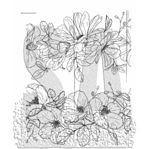 Art Gone Wild Floral Trims - Tim Holtz Stamp