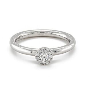 18ct White Gold Brilliant Cut Diamond Cluster Ring