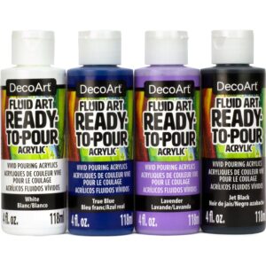 DecoArt 4 Colour Fluid Art Galactic Pouring Value Set