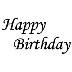 Small Script Birthday