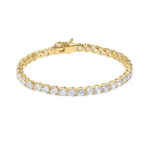 Carat Hailey Round Prong 9.5cts Tennis Bracelet CB925Y-HAIL-W4