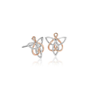 Clogau Fairies of Mine Silver and Rose Gold Stud Earrings 3SETL0232