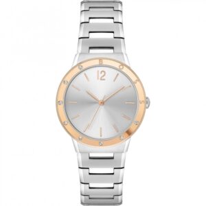 BOSS Breath Steel and Rose Silver Dial Bracelet Watch 1502646