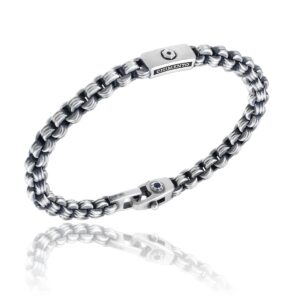 Chimento Gents Silver Bracciali Roll Link Small ID Bracelet