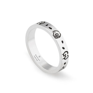 Gucci Ghost Silver Ring 4mm Band YBC477932001