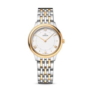 OMEGA De Ville Prestige 30mm Steel and Yellow Silver Dial 43420306002002