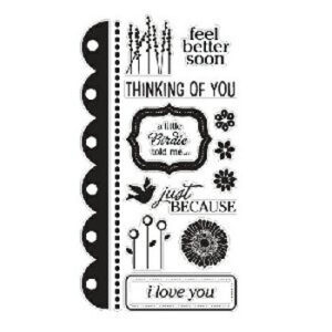 American Crafts Stamp Set - Sentiments - Large