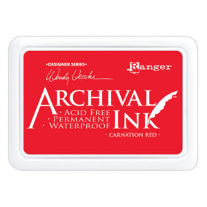 Ranger Archival Ink Pad Carnation Red