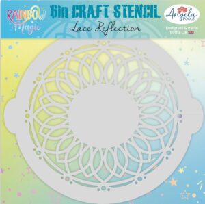 Angela Poole 6 Inch Craft Stencil - Lace Reflection