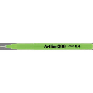 Artline Ek200 Yellow Green 0.4 Pen Boxes Of 12s
