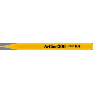 Artline Ek200 Yellow 0.4 Pen Boxes Of 12s