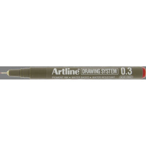 Ek233 0.3 Drawing Pen Red Boxes Of 12s