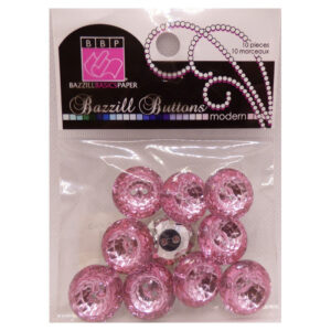 Petunia (pink) Modern Buttons