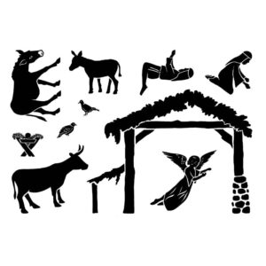 Card-io Nativity 2 - A6 Clear Stamp Set