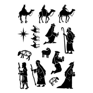 Card-io Nativity 3 - A6 Clear Stamp Set
