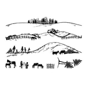 Card-io Seasonal Skylines Clear Stamp Set