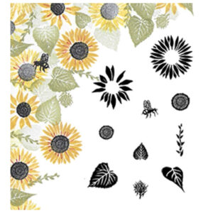 Card-io Sunny Sunflowers Majestix Stamp Set