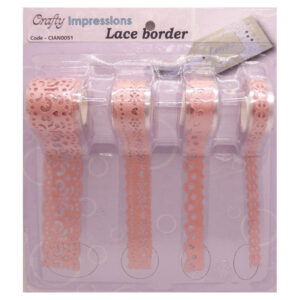 Lace Border Pink