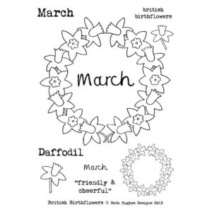 Photocentric Beth Hughes British Birth Flowers March