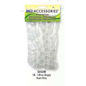 DecoArt Empty Fillable Paint Pots (18 X 1/8 Oz.)