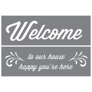DecoArt Happy You're Here 6"x18" 2 Pack Set