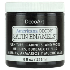 DecoArt Classic Black Satin Enamels 8oz