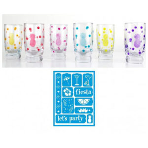 DecoArt Party Time Stencil