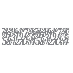 DecoArt Distressed Digits 12x3 Stencil