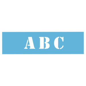 DecoArt 12.7cm Stencil Font Alphabet Border