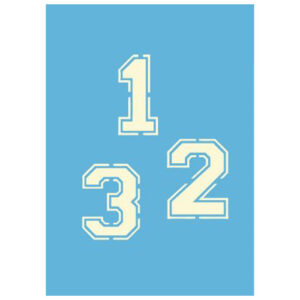 DecoArt 5.08cm Varsity Numbers