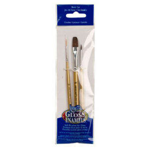 DecoArt Americana Glass Art Brush Set Basic