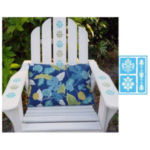 DecoArt Elegant Damask Patio Stencil